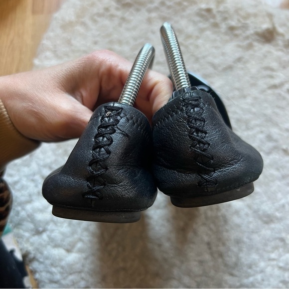 Lucky Brand Solid Black Leather Erin BALLET FLAT SZ 8 - Picture 9 of 10